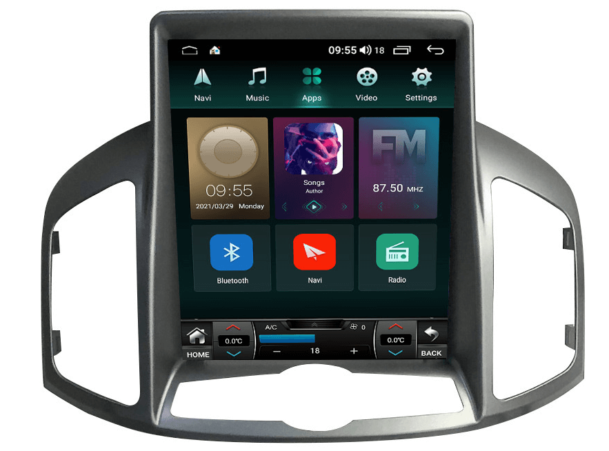 Tesla Style мултимедия с Android 14 за Chevrolet Captiva 2012-2017