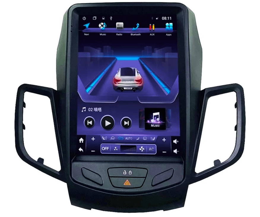 Tesla Style мултимедия с Android 14 за Ford Fiesta 2009-2016