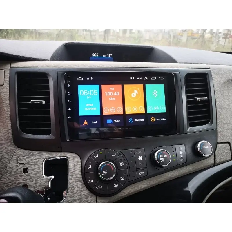 Мултимедия с Android 13 за Toyota Sienna 2010-2017 image 4