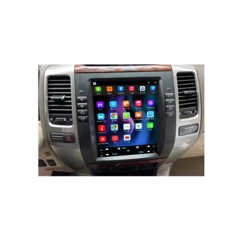 Tesla Style мултимедия с Android 13 за Toyota Land Cruiser Prado J 120 2004-2009 image 2