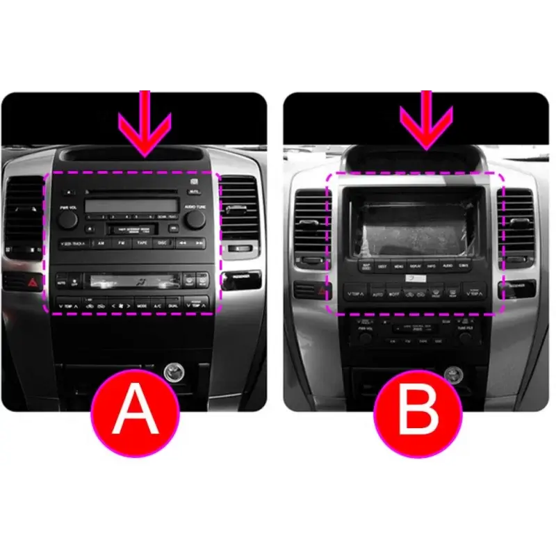 Tesla Style мултимедия с Android 13 за Toyota Land Cruiser Prado J 120 2004-2009 image 3