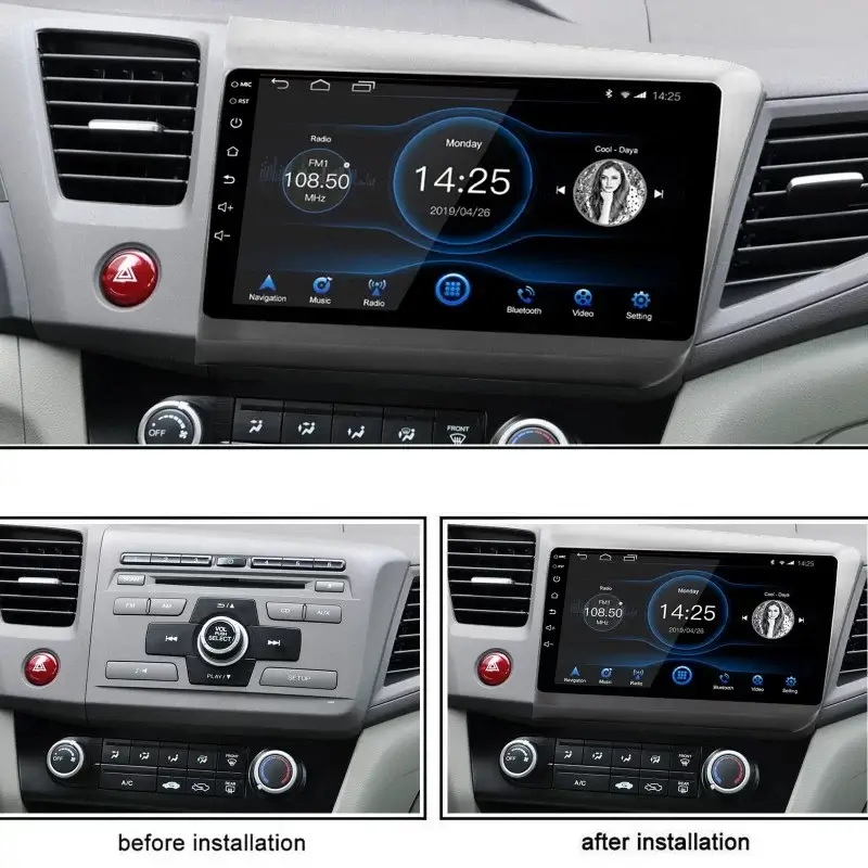 Мултимедия с Android 14 за Honda Civic 2013-2014 image 4