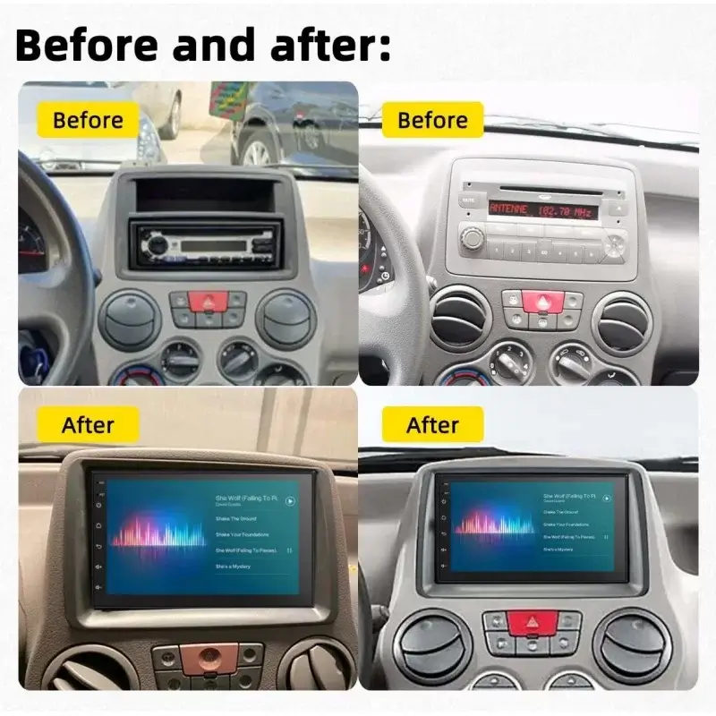 Мултимедия с Android 14 за Fiat Panda 2003-2012 image 5