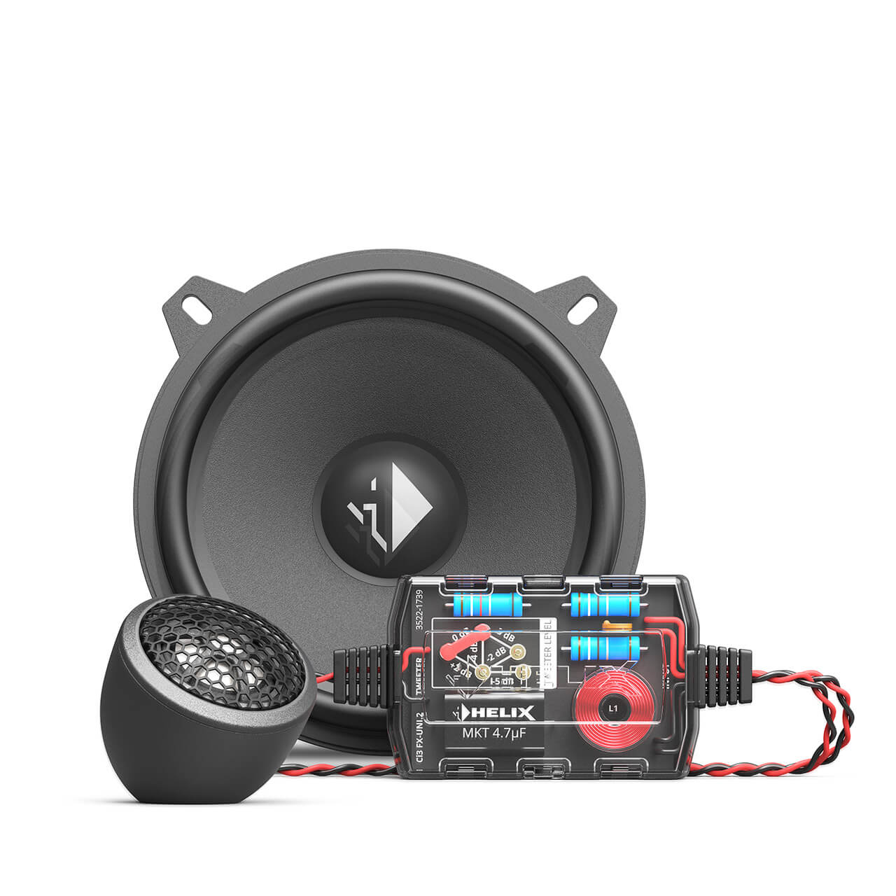 Авто говорители Helix Ci3 K130.2FM-S3, двукомпонентна система 13см + 20мм, 90W RMS, 3Ohm