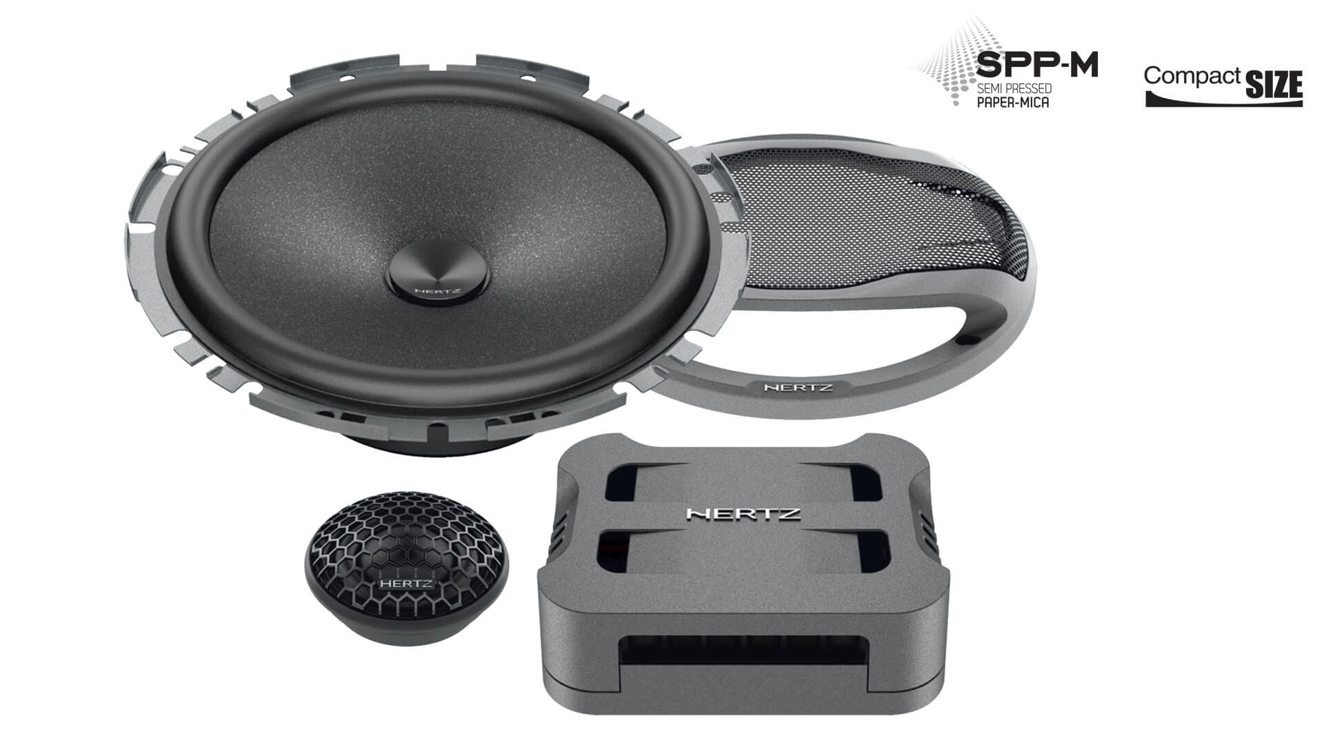 Авто говорители Hertz CK 165F, 16.5 см + 26 мм, 90W RMS