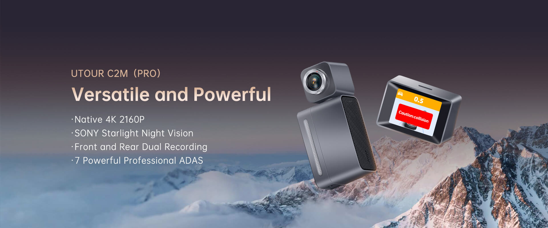 4k 2160p видеорегистратор UTour C2M Pro+ камера за задно виждане UTour image 4