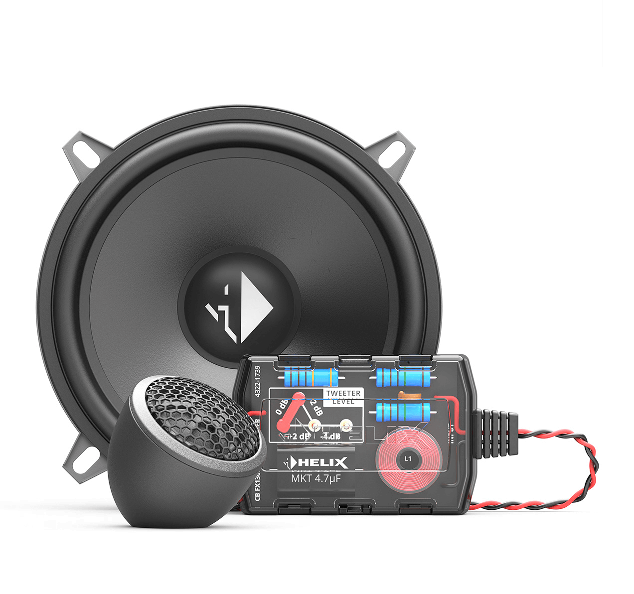 Говорители Helix CB K130.2-S3, двукомпонентна система, 13см + 20мм, 70W, 90dB, 3Ohm