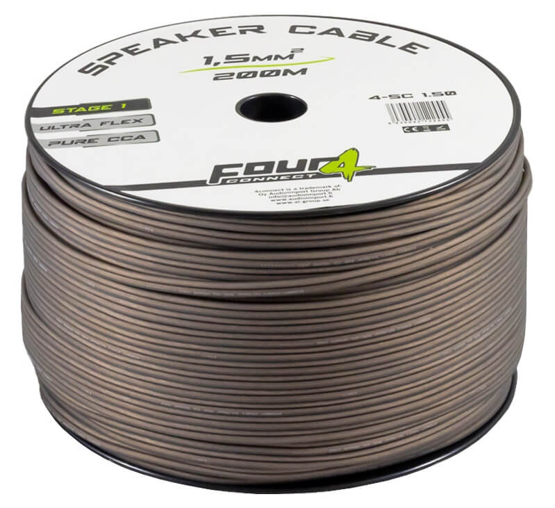 Кабел за говорители 2x1,5 мм2 4Connect SC150S, Stage 1
