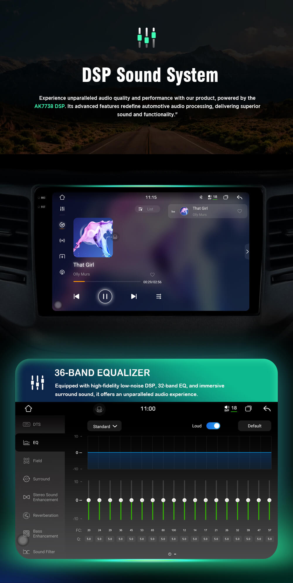 Универсална мултимедия с 9.5" 2K Q-LED капацитивен дисплей Witson с Android 15 image 12