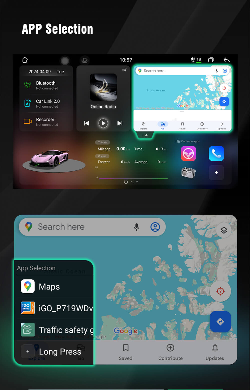 Универсална мултимедия с 10.4" 2K Q-LED капацитивен дисплей Witson с Android 15 image 7
