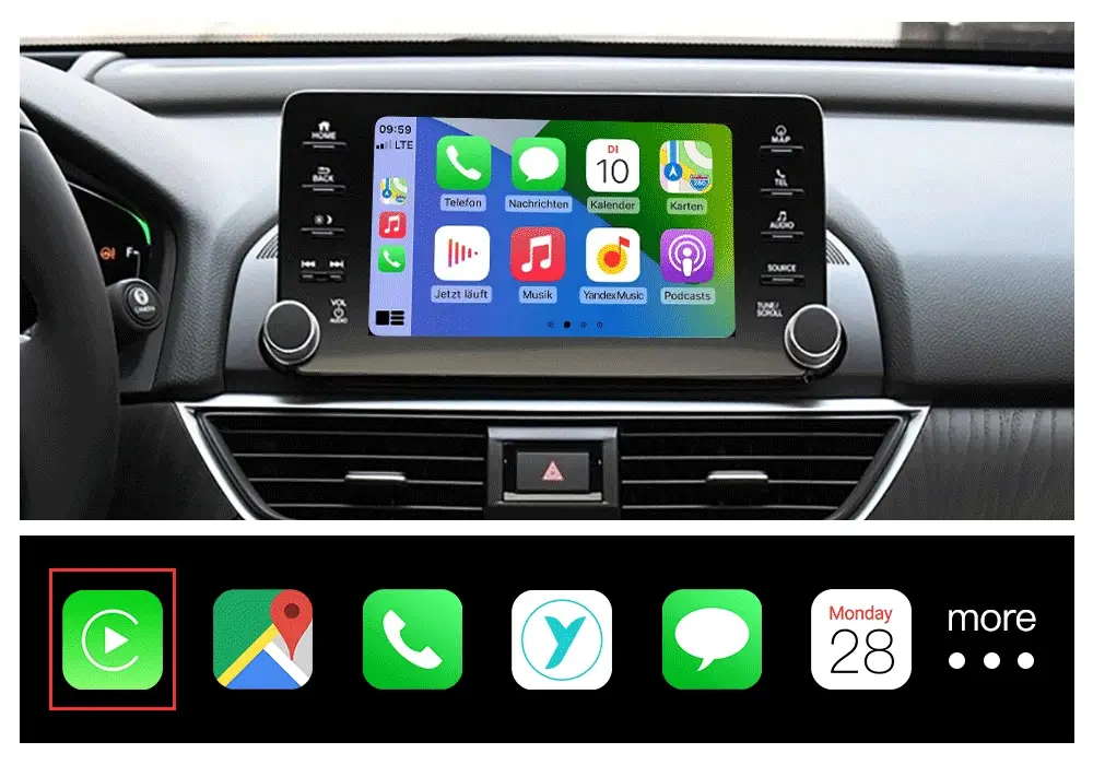 Безжичен CarPlay интерфейс за Honda