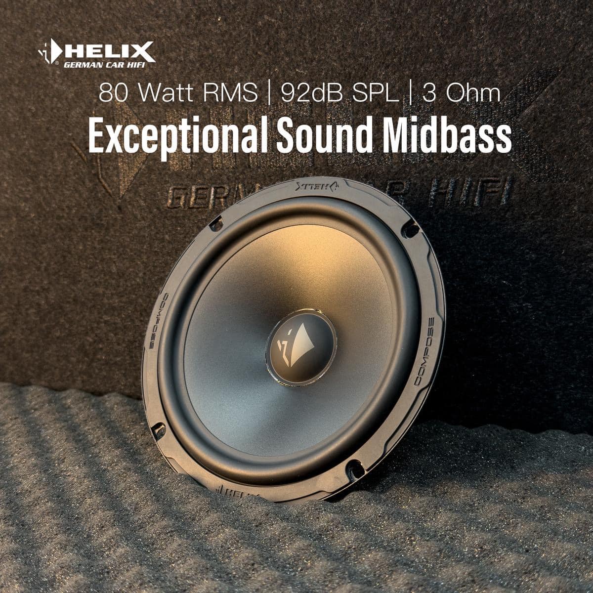 Авто говорители Helix CB W165-S3, 80W RMS, 3Ohm image 2