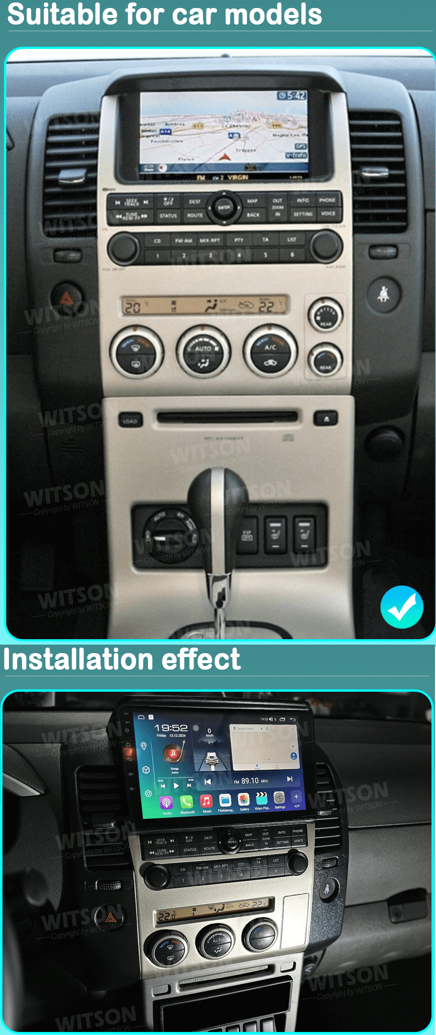 Мултимедия с Android 15 за Nissan Pathfinder 2004-2014 DHG2947 image 5