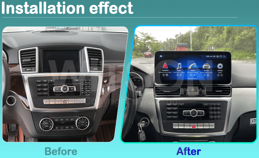 Linux system 4.9, дисплей 12.3" за Mercedes ML W166, GL X166 2012-2015 ZFL7115 image 5