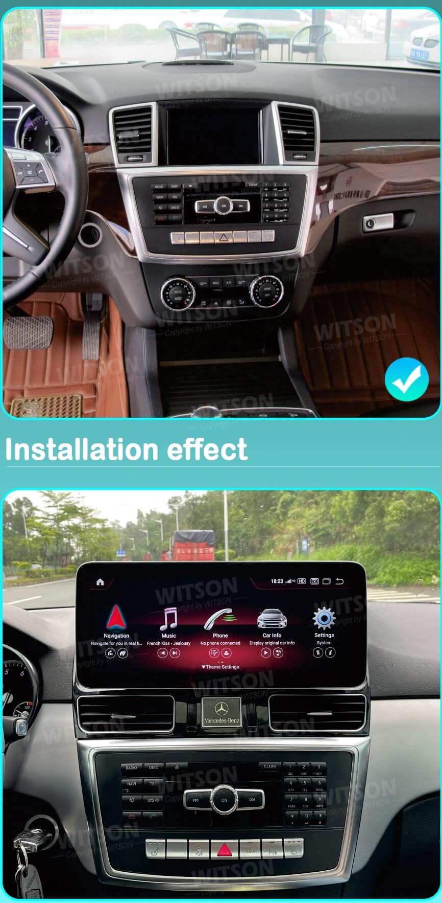 Linux system 4.9, дисплей 12.3" за Mercedes ML W166, GL X166 2012-2015 ZFL7115 image 6