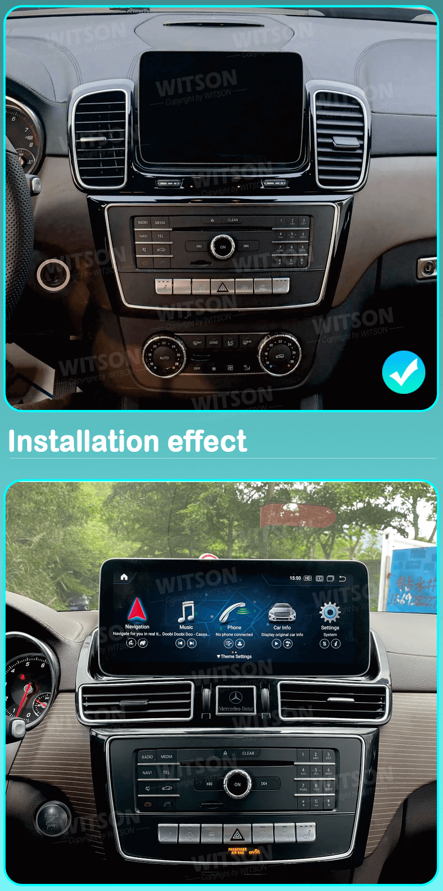 Мултимедия с Android 13 за Mercedes GLE W166, GLS X166 Z7129 image 5