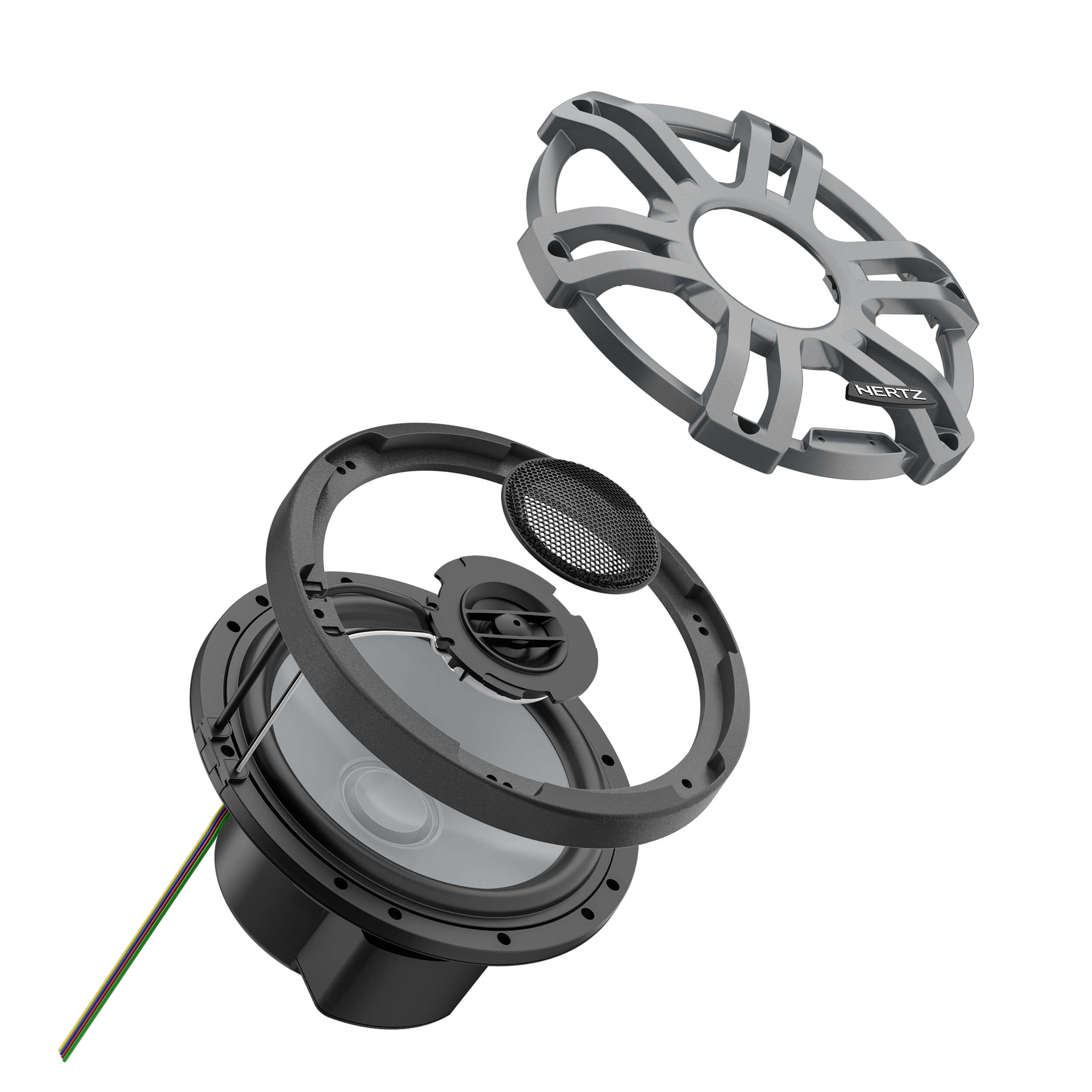 Морски говорители Hertz Marine HMX 77 S-LD-SW, RGB LED, бели, 19.6 см, 100W RMS image 4