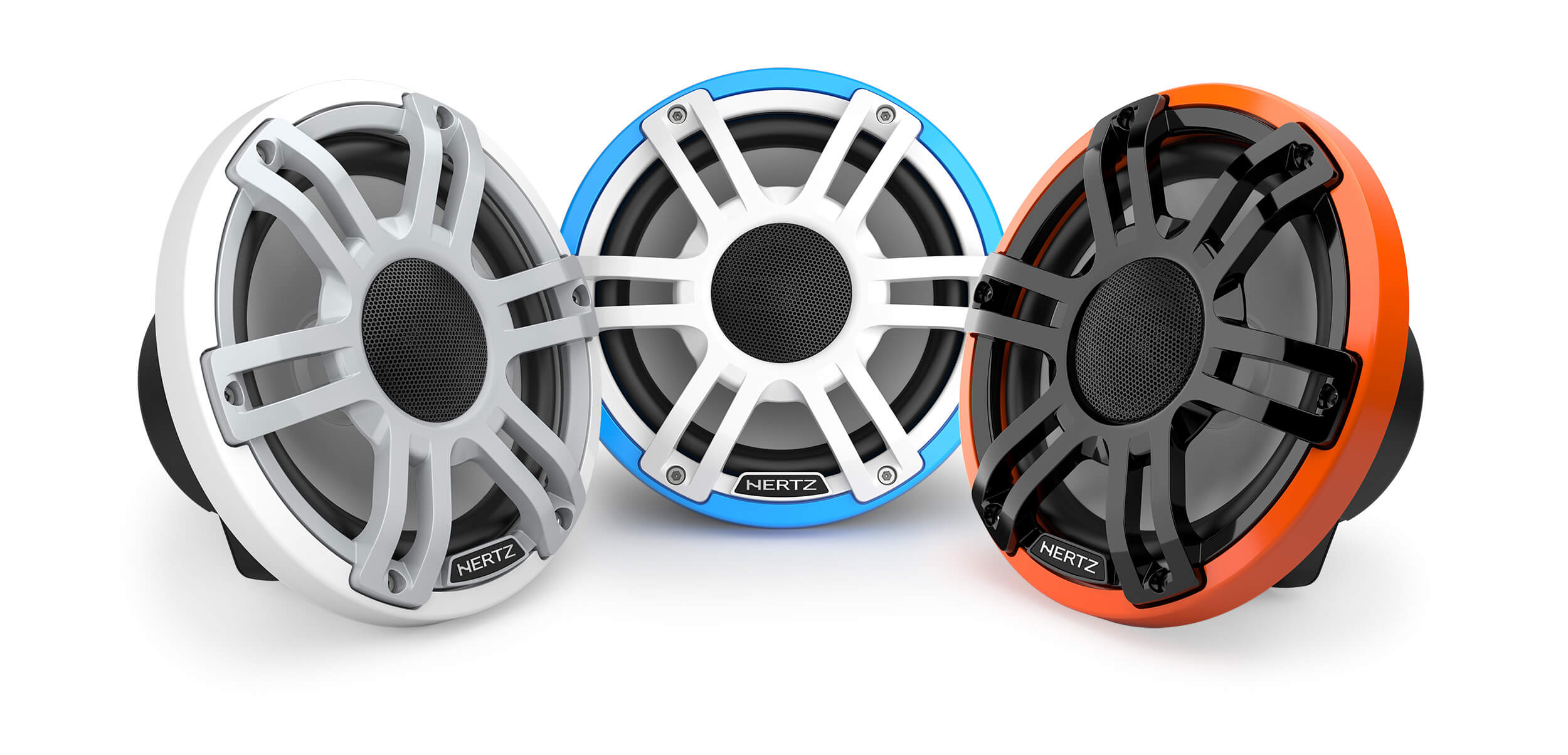 Морски говорители Hertz Marine HMX 77 S-LD-SW, RGB LED, бели, 19.6 см, 100W RMS image 3