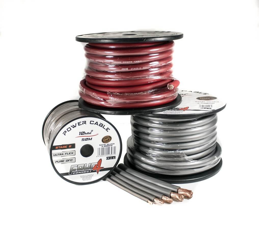 Захранващ кабел 10мм2 червен OFC 4Connect PC10GR Stage2 image 2