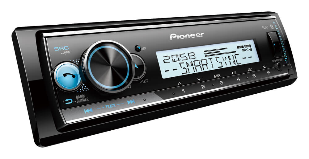Морски влагозащитен плейър Pioneer MVH-MS510BT подходящ за лодка/яхта