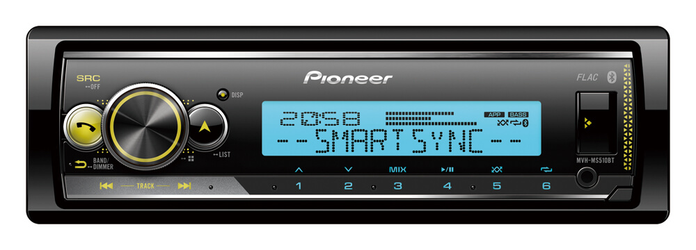 Морски влагозащитен плейър Pioneer MVH-MS510BT подходящ за лодка/яхта image 2