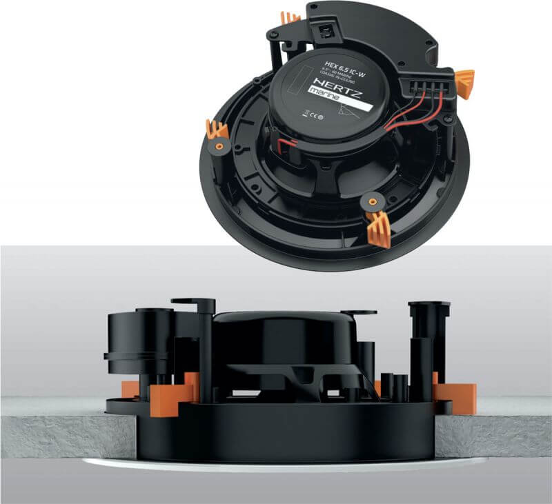 Таванен влагозащитен говорител Hertz Marine HEX 6.5 IC-W, 100W, 6 Ohm, 16.5 см, IP65 image 4