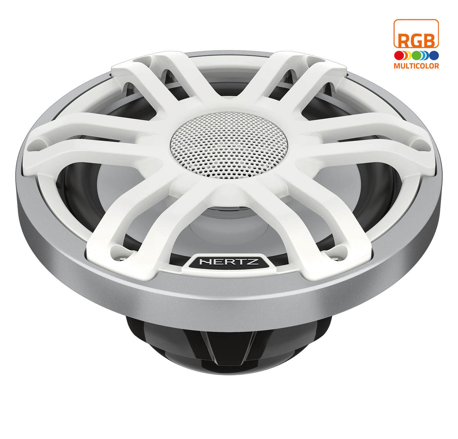 Морски говорители Hertz Marine HMX 6.5 S-LD-SW, RGB LED, бели, 16.5 см, 75W RMS