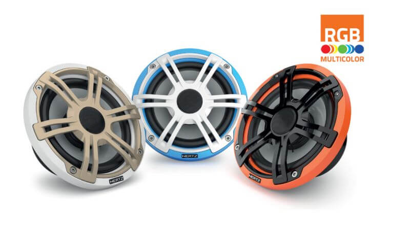 Морски говорители Hertz Marine HEX 6.5 S-LD-G, черни, LED, 16.5 см, 50W RMS image 2