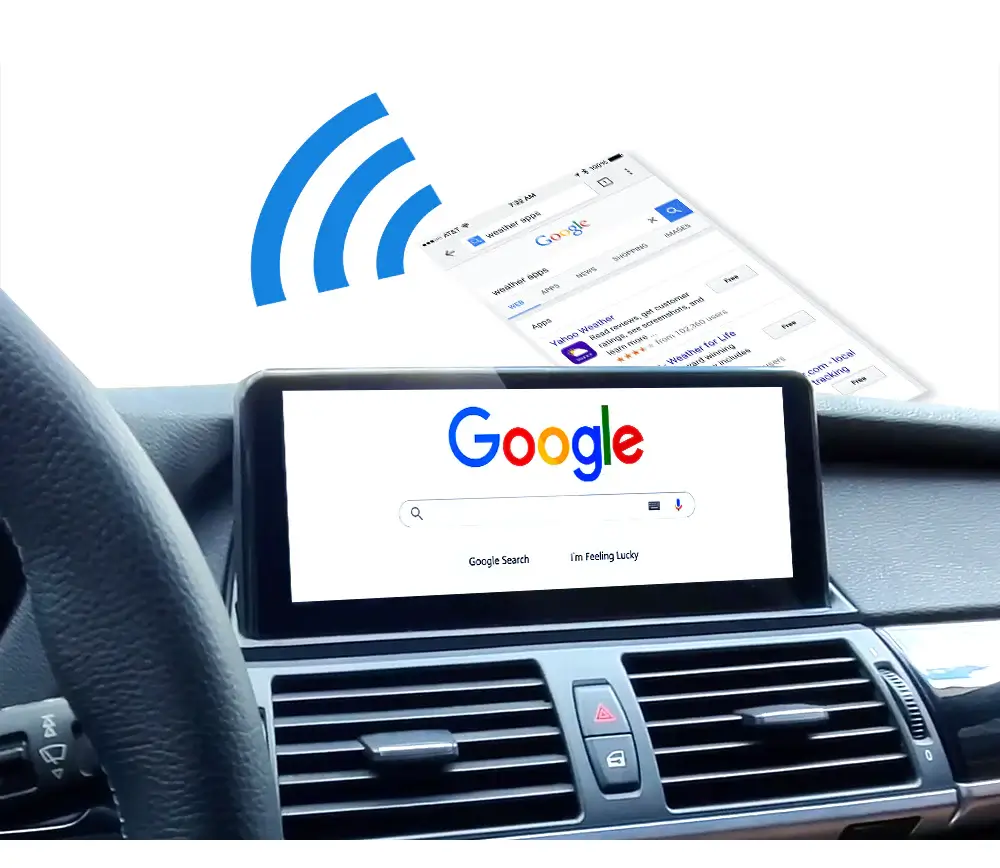 10.25" дисплей Android 12 за BMW X5 E70, X6 E71 CIC 2007-2014 image 15