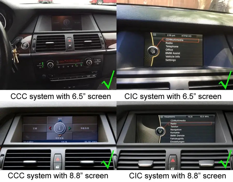 10.25" дисплей Android 12 за BMW X5 E70, X6 E71 CIC 2007-2014 image 8